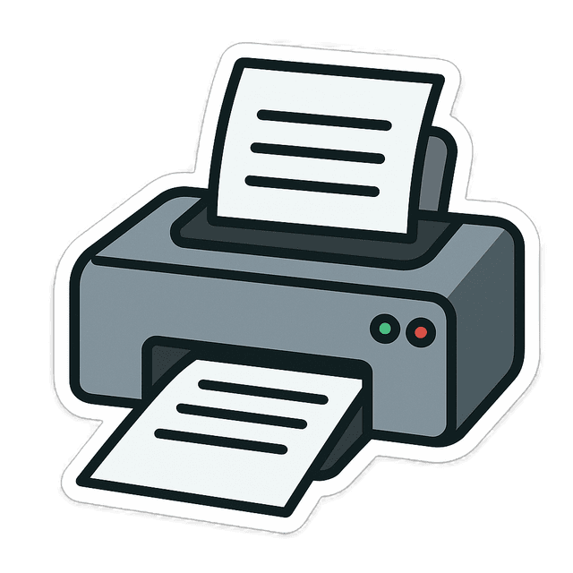 Custom-made stickers and products being crafted