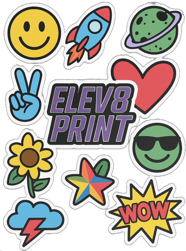Variety of premium sticker materials and finishes